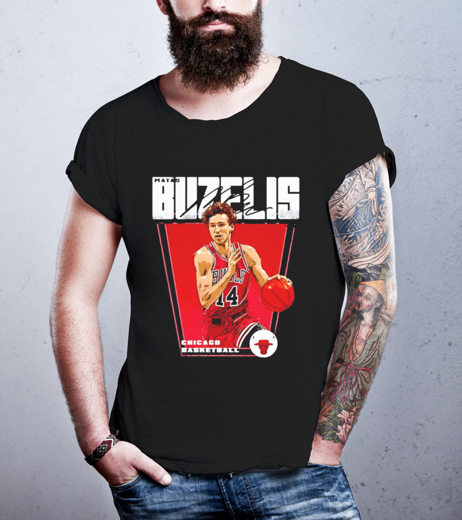Matas Buzelis Chicago Basketball Bulls 14 T-Shirt