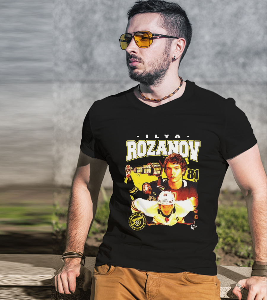 Ilya Rozanov MLH Heated Rivalry Number 81 Mega Hockey T-Shirt