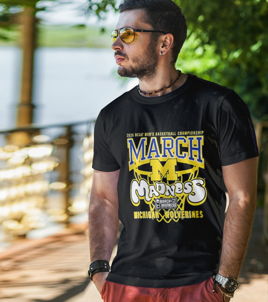 2026 NCAA Men's Basketball Championship March Madness Michigan Wolverines T-Shirt