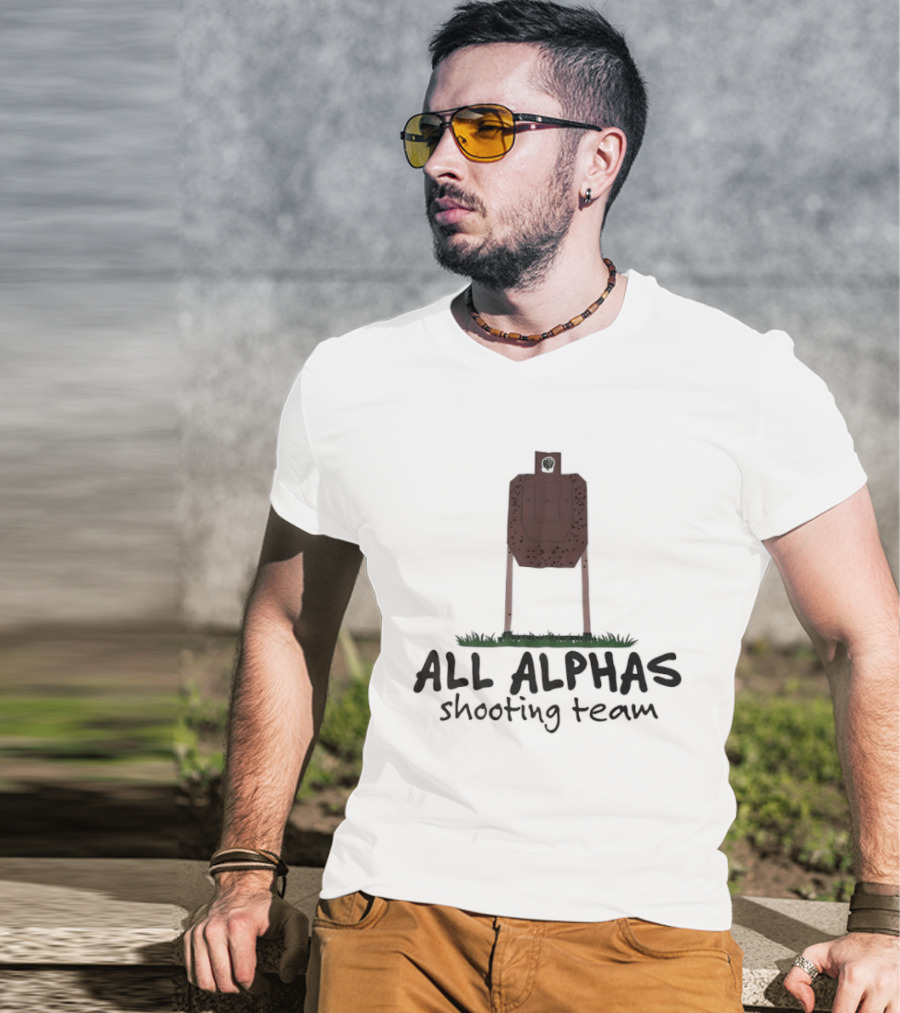 All Alphas Shooting Team Target Practice T-Shirt