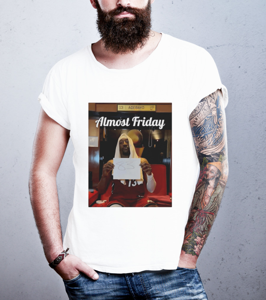 Almost Friday Bam Adebayo 83 Points Locker Room Moment T-Shirt