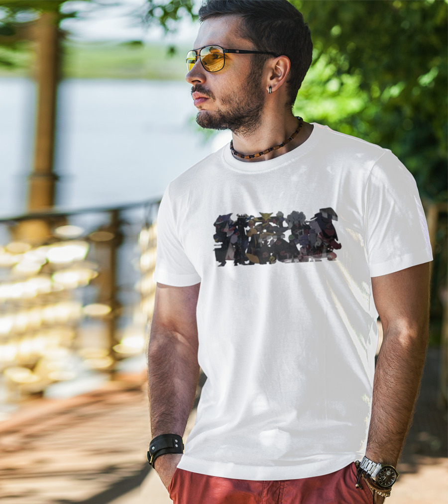 Pokémon Akatsuki Characters With Cloaks And Clouds T-Shirt