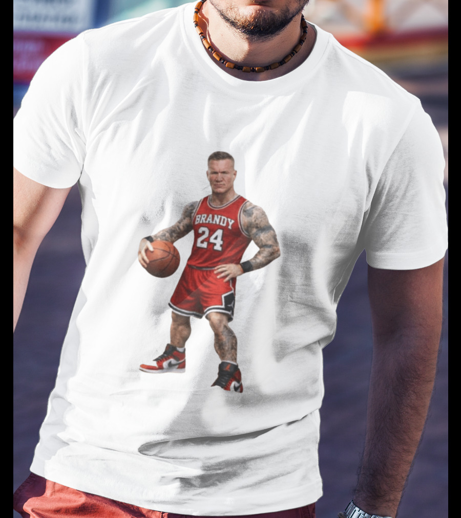Brandy 24 Basketball Player Jordan Style Tattooed Athlete T-Shirt