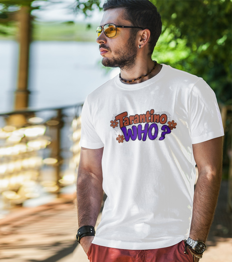 Tarantino Who Retro Groovy Flowers T-Shirt