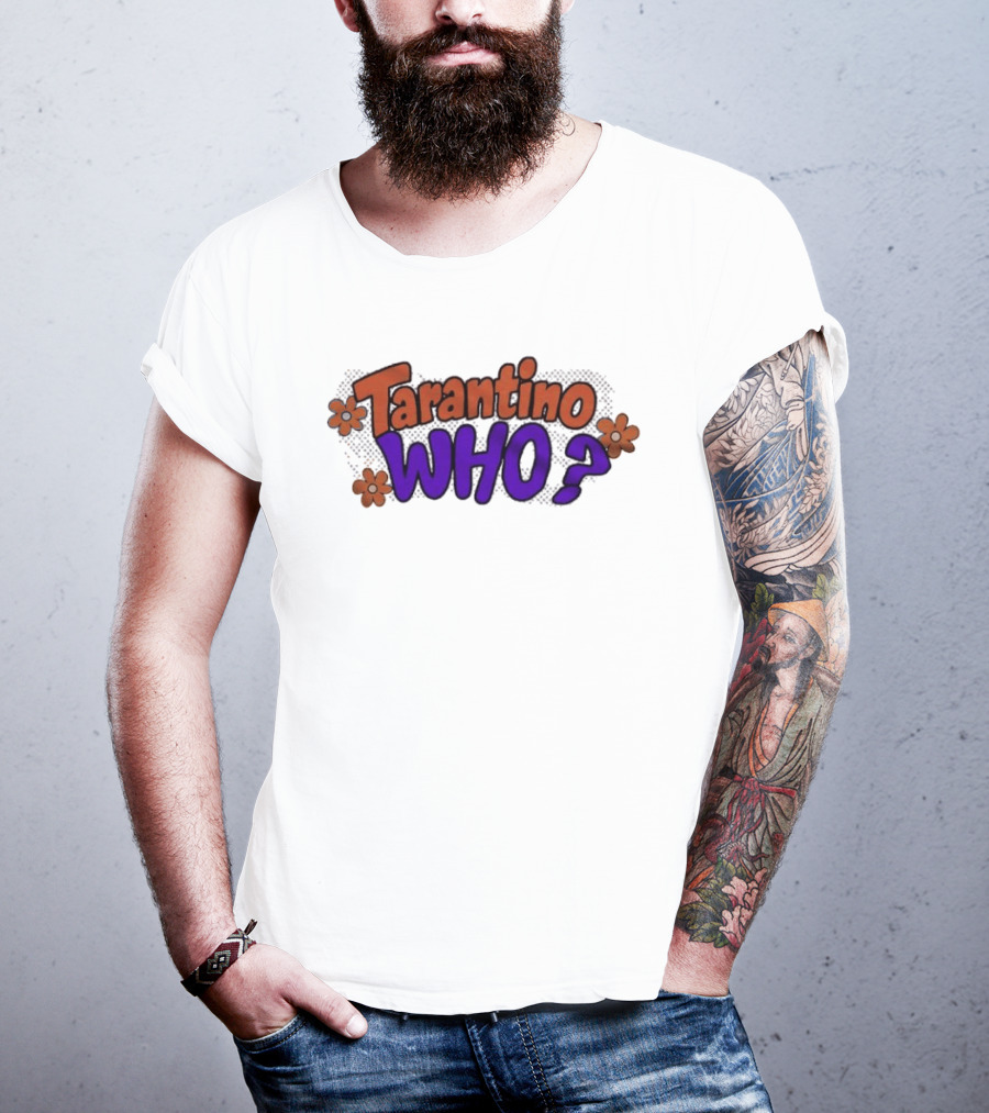 Tarantino Who Retro Groovy Flowers T-Shirt