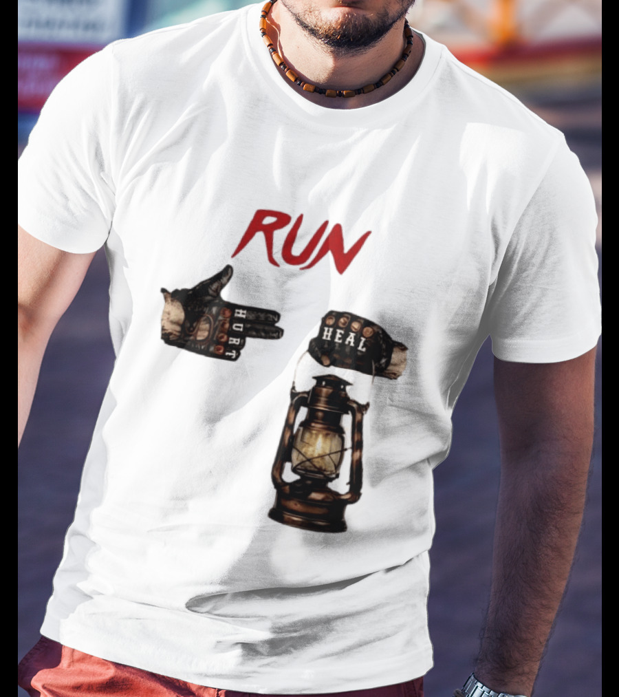 RUN Bray Wyatt Hurt Heal Lantern Mashup T-Shirt