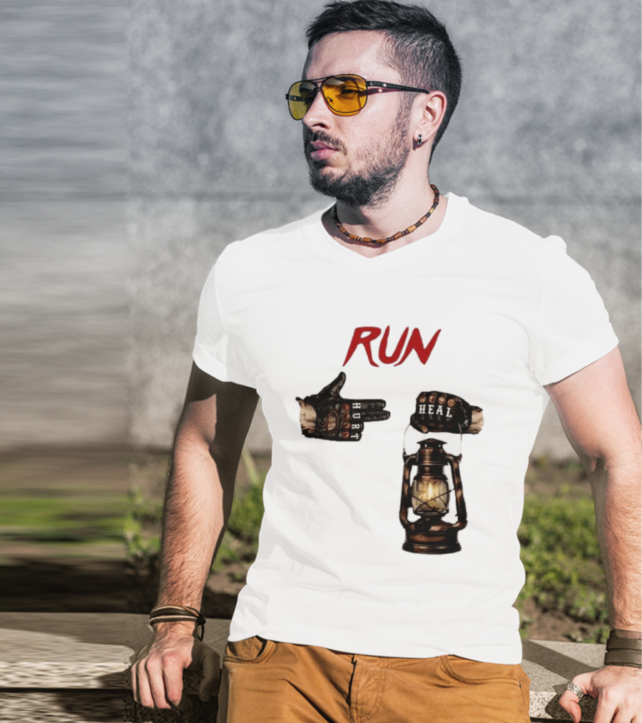 RUN Bray Wyatt Hurt Heal Lantern Mashup T-Shirt