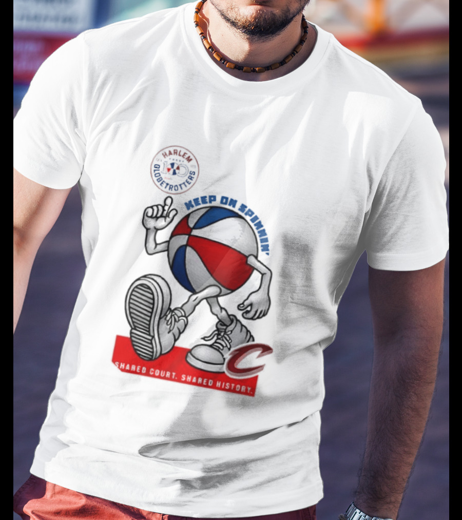 Cleveland Cavaliers Keep On Spennim Shared Court Shared History Basketball T-Shirt
