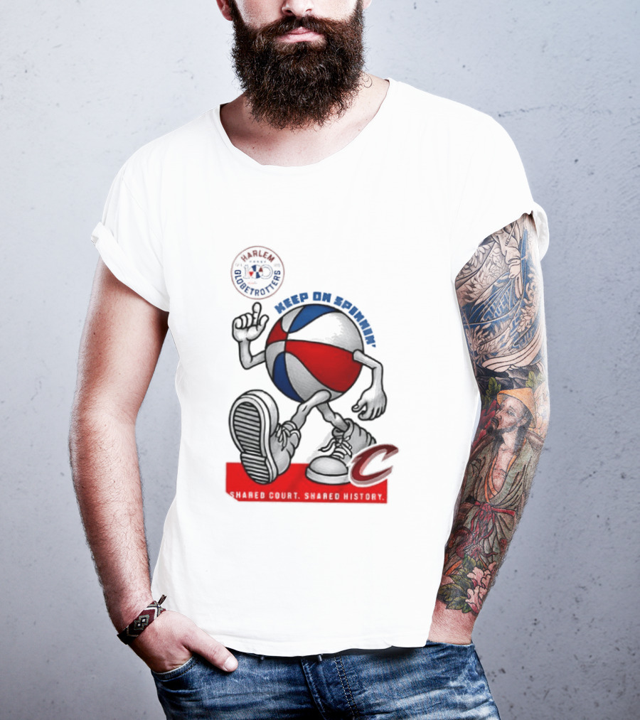 Cleveland Cavaliers Keep On Spennim Shared Court Shared History Basketball T-Shirt
