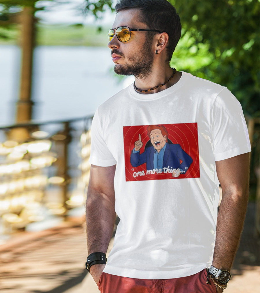 Conan O'Brien One More Thing Quote With Red Spiral T-Shirt