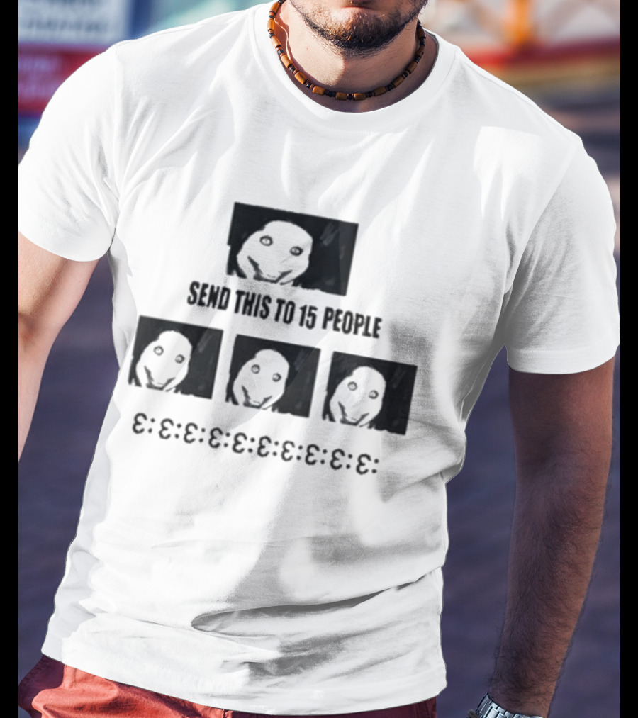 Top Send This To 15 People Jeff The Killer Creepy Smiley Faces T-Shirt
