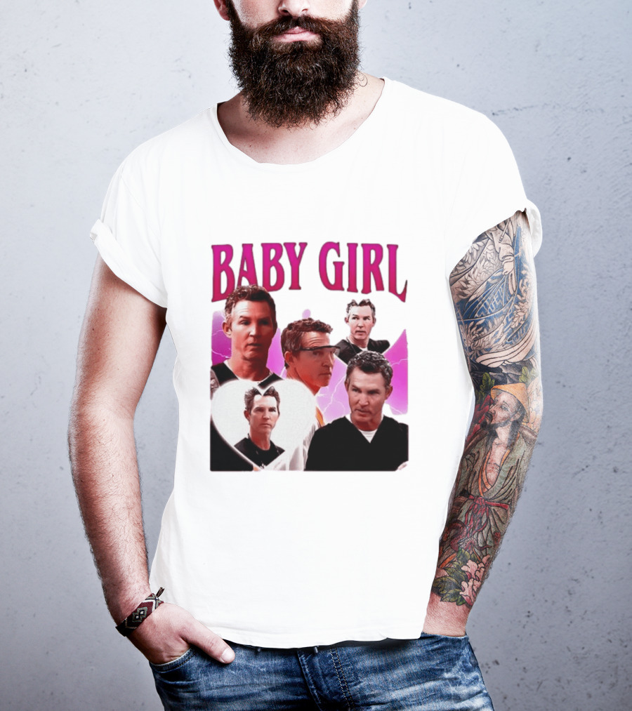 BABY GIRL Dr. Jack Abbot Collage Fashion Trend T-Shirt