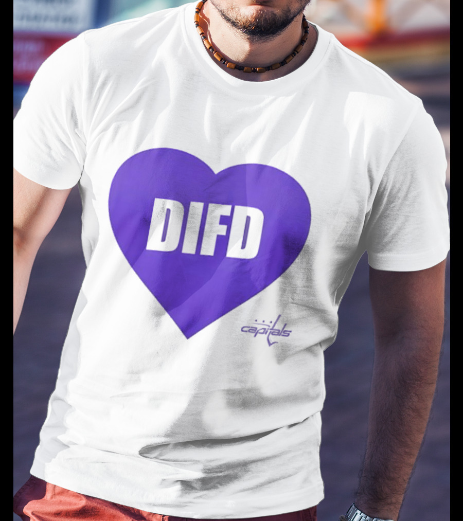 Washington Capitals DIFD Purple Heart T-Shirt