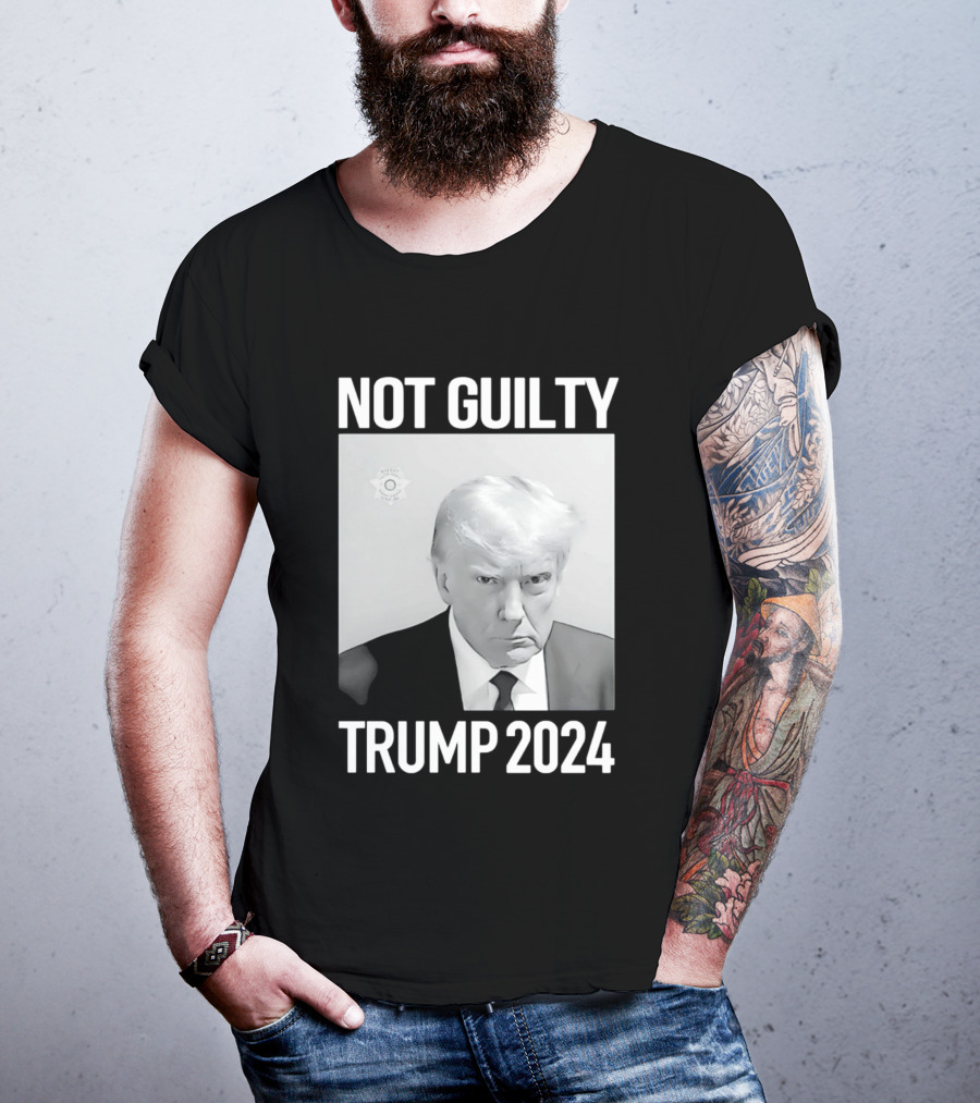 Not Guilty Donald Trump 2024 Campaign T-Shirt