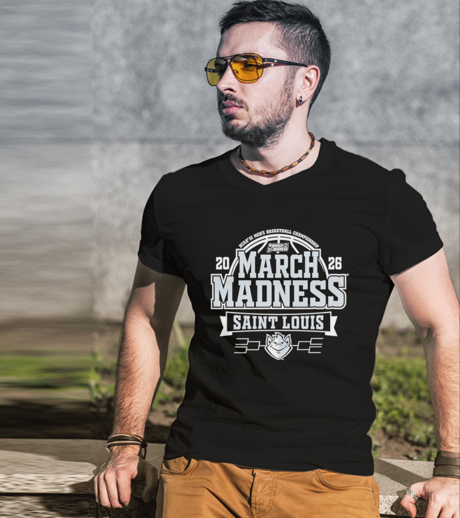 Saint Louis Billikens 2026 NCAA March Madness Basketball Tournament Bound T-Shirt