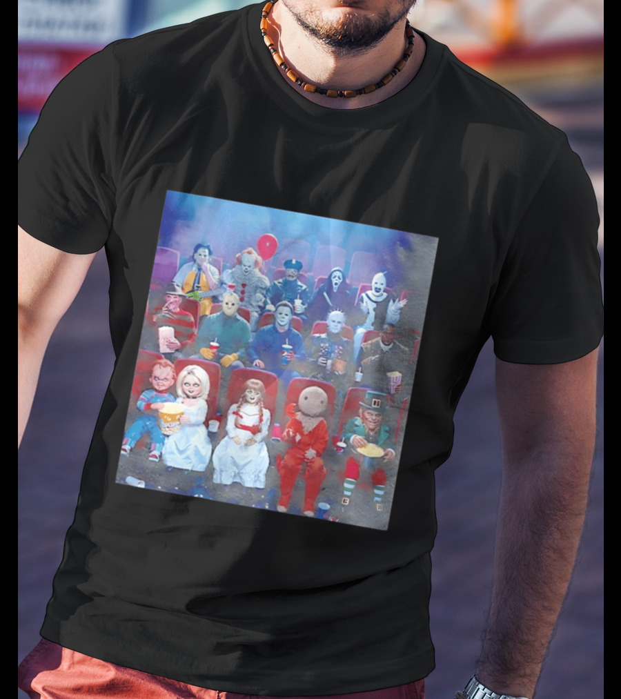 Scary Movie 6 Gathering Horror Characters Ing Together T-Shirt