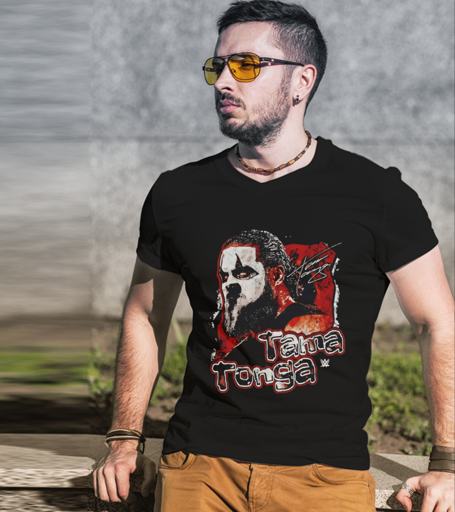 Tama Tonga WWE Grunge Style Design Signature T-Shirt