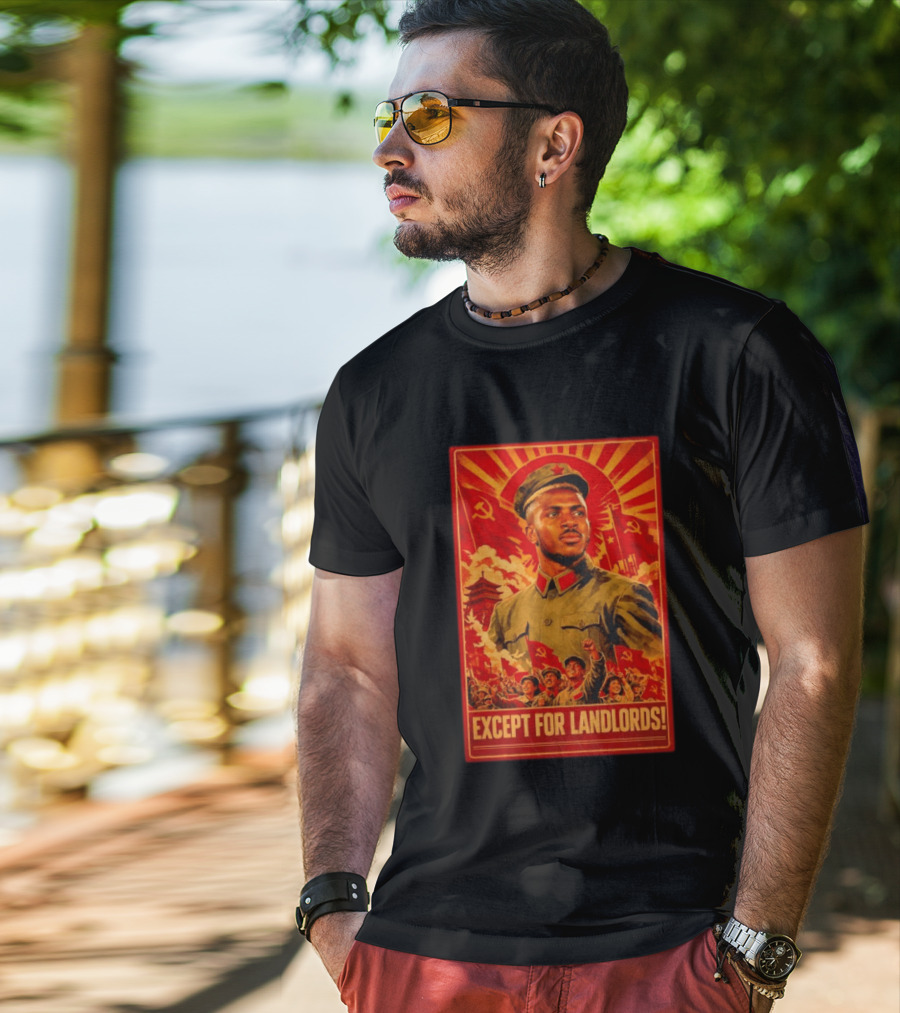 Victor Osimhen Propaganda Style Except For Landlords T-Shirt