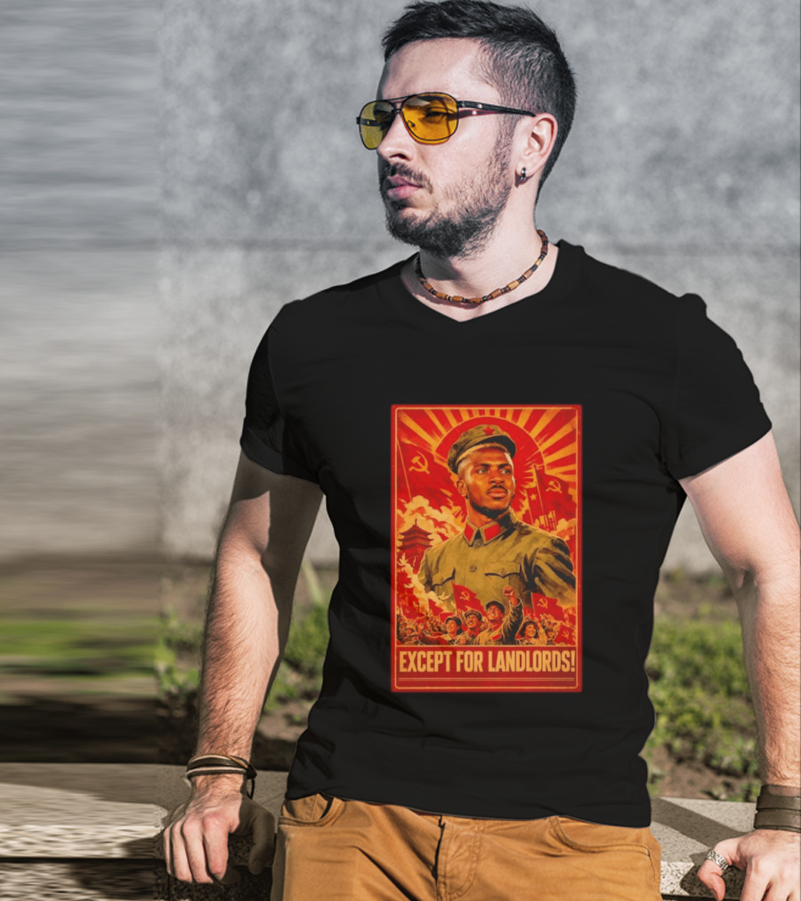 Victor Osimhen Propaganda Style Except For Landlords T-Shirt