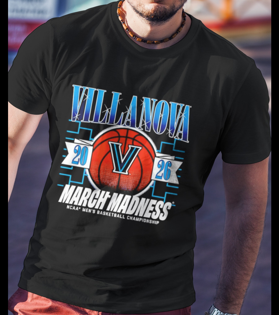 Villanova Wildcats NCAA Men's Basketball Championship 2026 March Madness T-Shirt