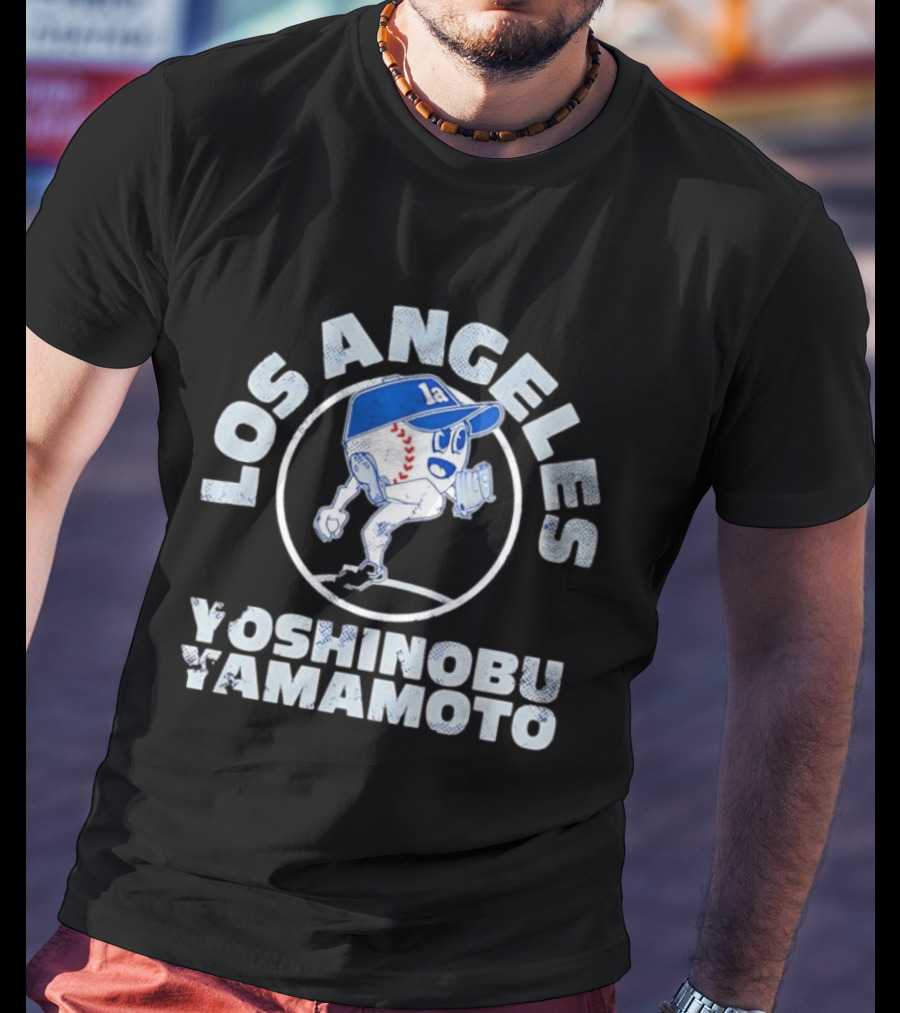 Los Angeles Dodgers Yoshinobu Yamamoto MLB Baseball Buddies T-Shirt
