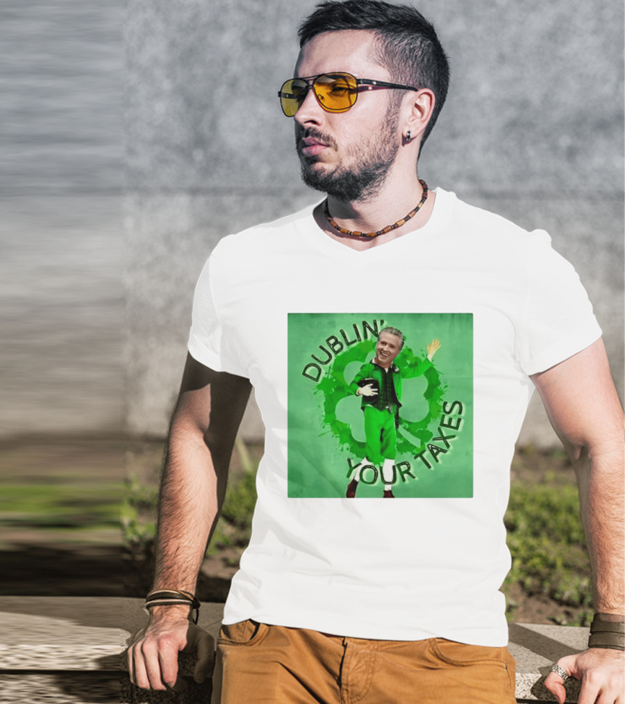 Gavin Newsom Dublin Your Taxes Leprechaun St Patrick's Day T-Shirt