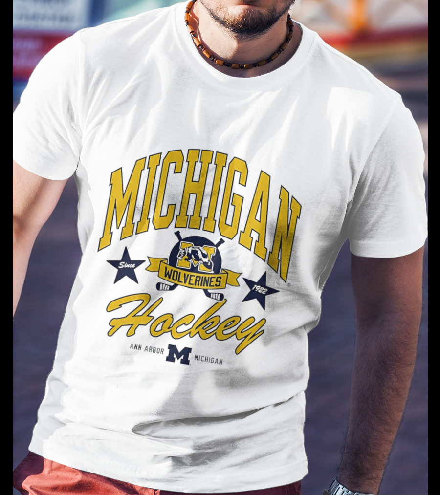 Michigan Wolverines Hockey Ann Arbor Heritage Since 1922 T-Shirt