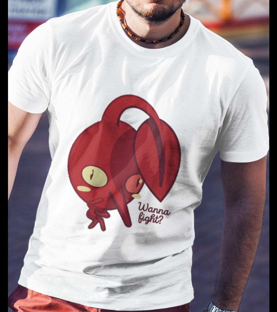 Red Pikmin Wanna Fight Video Game T-Shirt