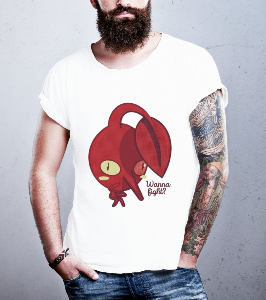 Red Pikmin Wanna Fight Video Game T-Shirt
