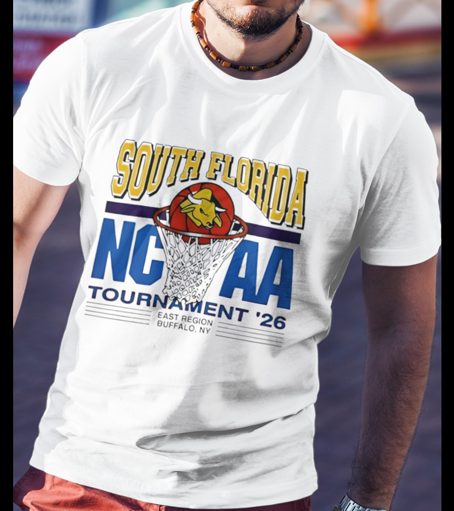 South Florida NCAA Tournament '26 East Region Buffalo NY Basketball T-Shirt