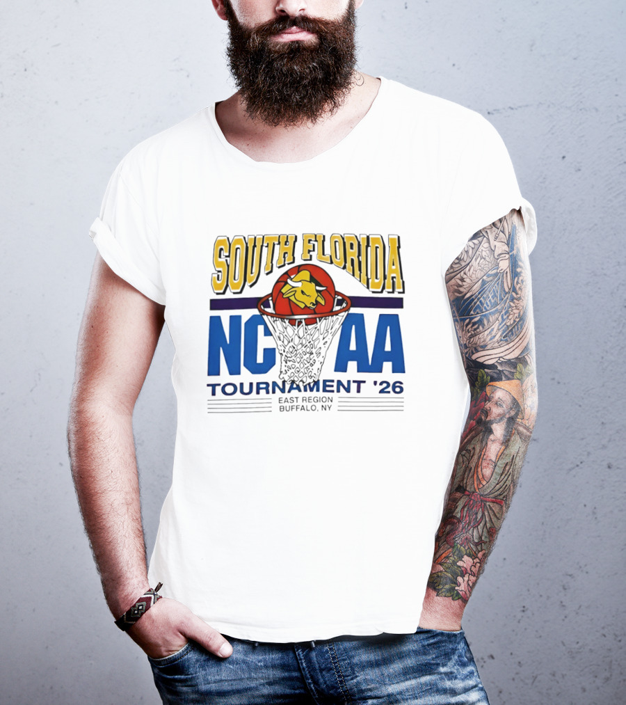 South Florida NCAA Tournament '26 East Region Buffalo NY Basketball T-Shirt