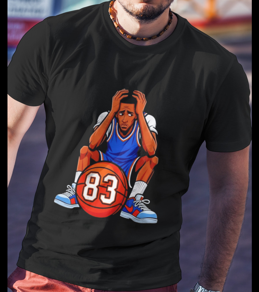 Bam Adebayo 83 Miami Heat Performance Caricature T-Shirt