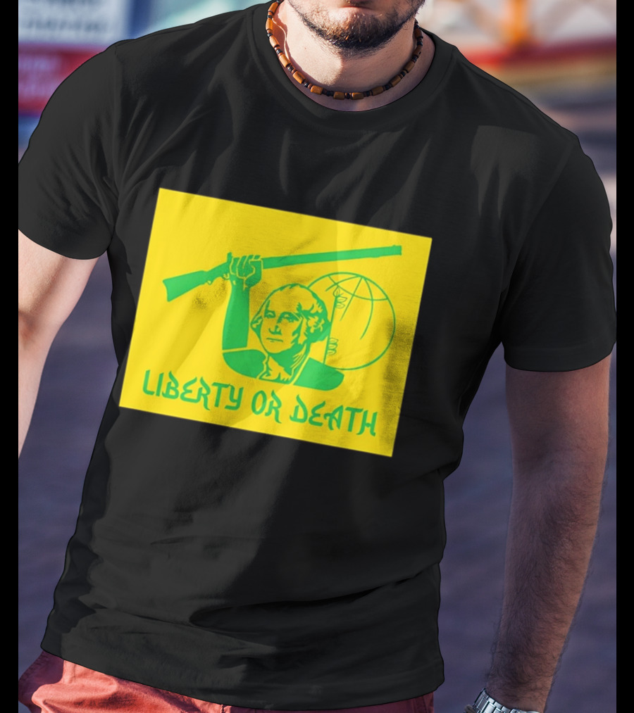 Liberty Or Death 2026 Washington Rifle Globe T-Shirt