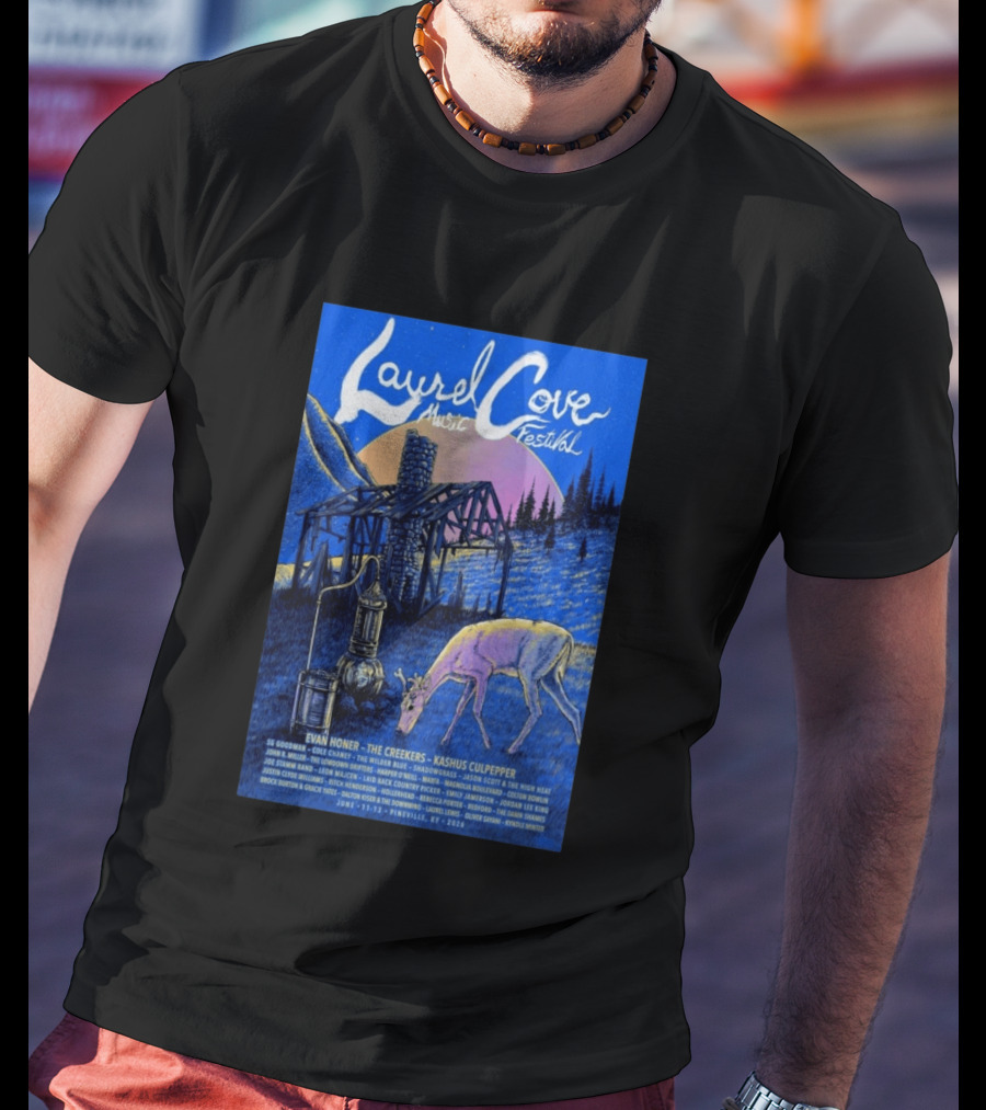 Laurel Cove Music Festival 2026 Evan Honer The Creekers Kashus Culpepper T-Shirt