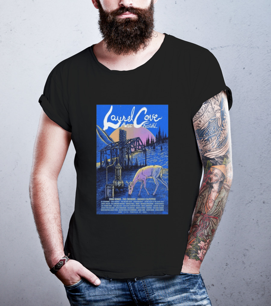 Laurel Cove Music Festival 2026 Evan Honer The Creekers Kashus Culpepper T-Shirt
