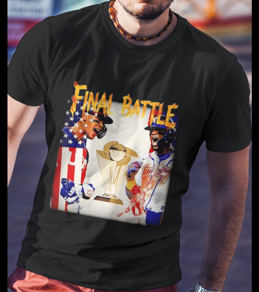 Final Battle USA Venezuela World Baseball Classic 2026 Championship Showdown T-Shirt