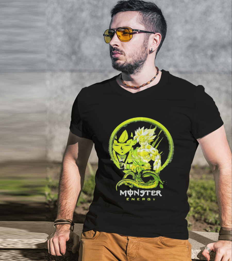 Songoku Dragon Ball Monster Energy Shenron Fusion T-Shirt