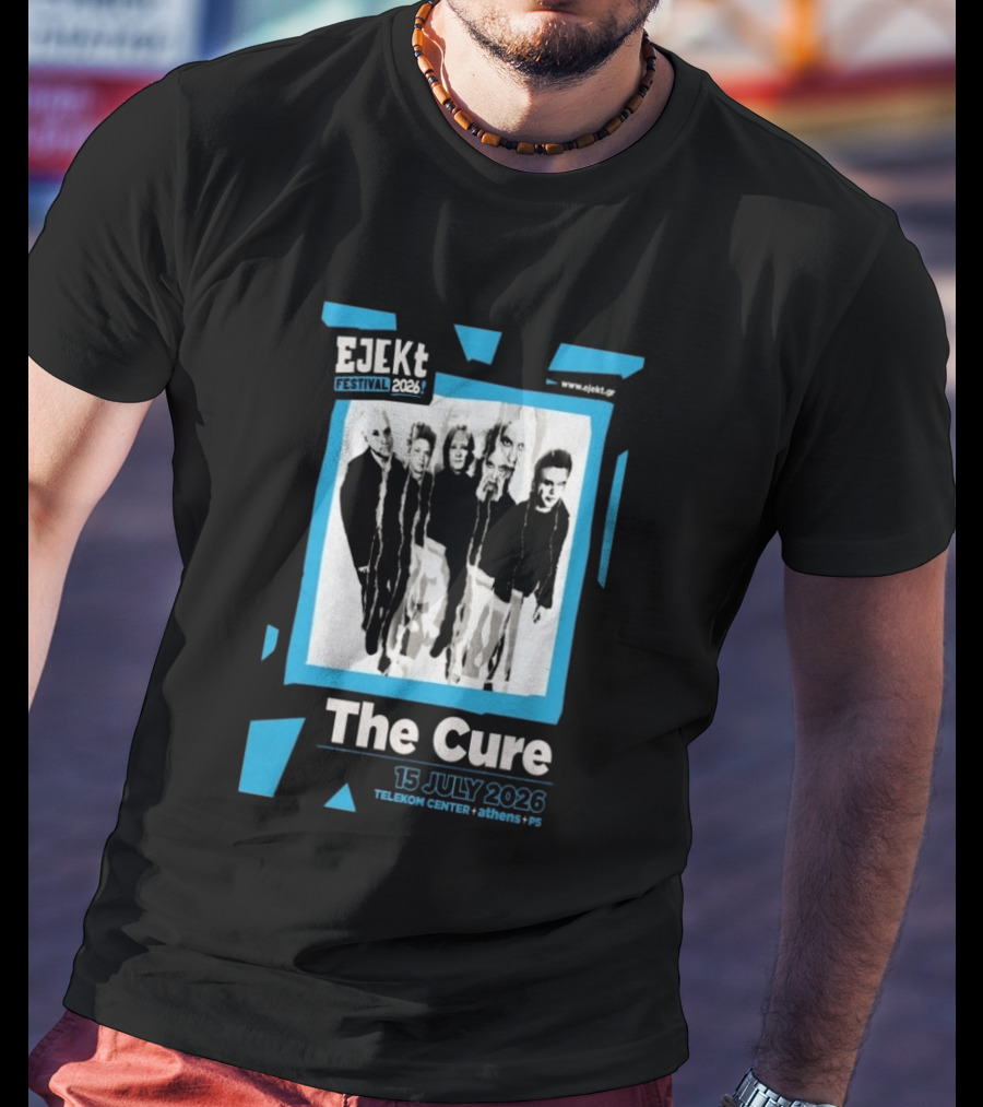 EJEKT Festival 2026 The Cure 15 July Telekom Center Athens T-Shirt