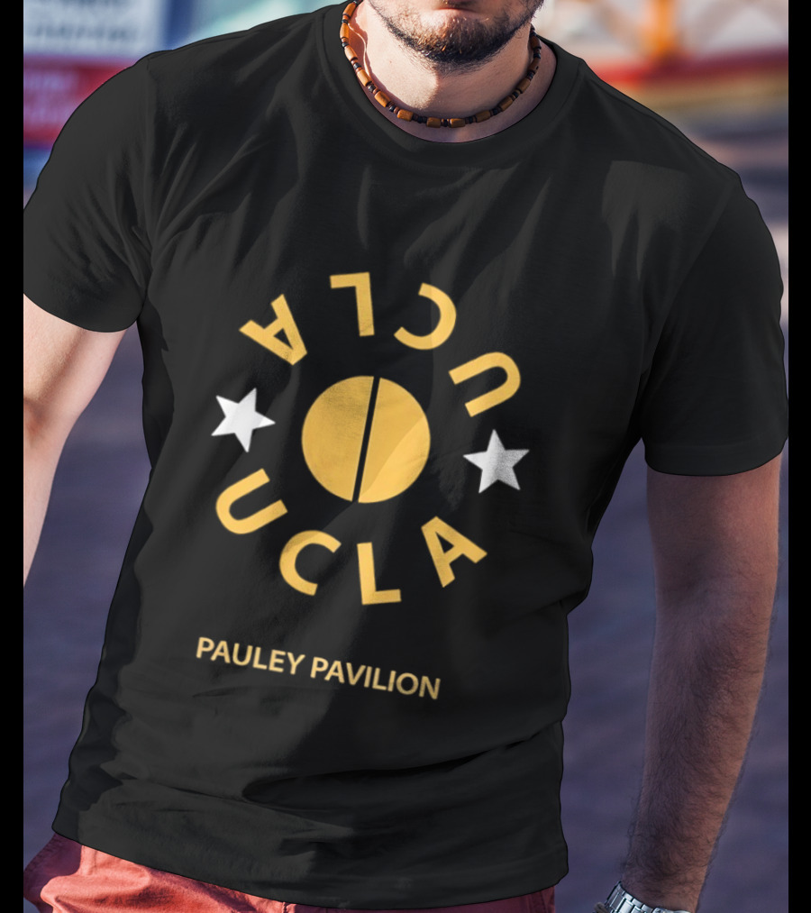 UCLA Pauley Pavilion Basketball Two Stars T-Shirt