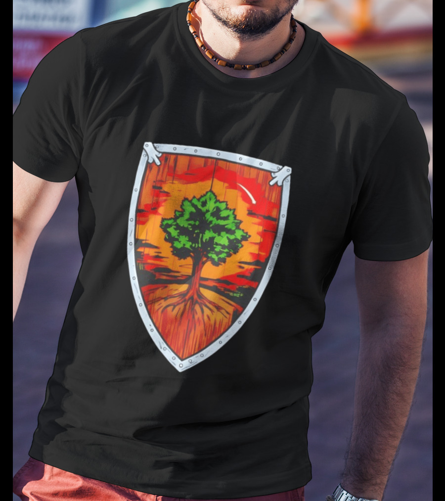 Ser Duncan The Tall Shield Tree Green Warrior Crest T-Shirt