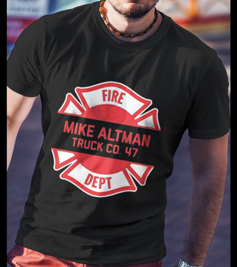 Chicago Fire Dept Mike Altman Truck Co 47 T-Shirt