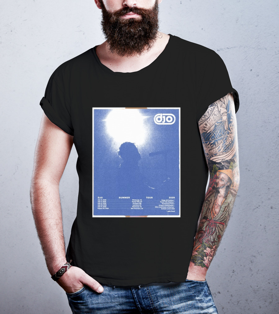 Djo Summer Tour 2026 Pittsburgh New York New Haven Louisville Milwaukee San Francisco T-Shirt