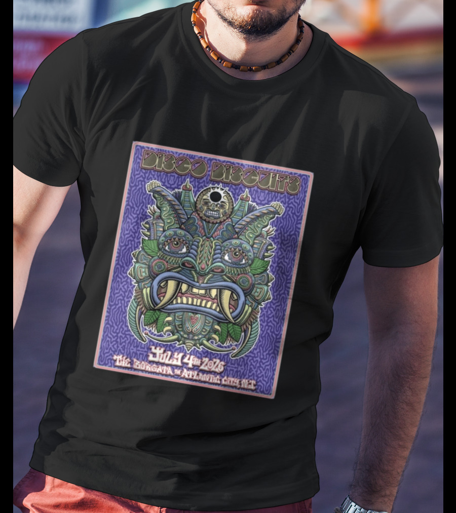 Disco Biscuits July 4th 2026 The Borgata Atlantic City New Jersey T-Shirt