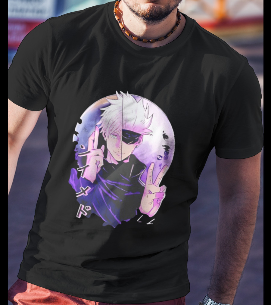 Gojo Satoru Jujutsu Kaisen Mystical Warrior Moon Anime Aesthetic T-Shirt