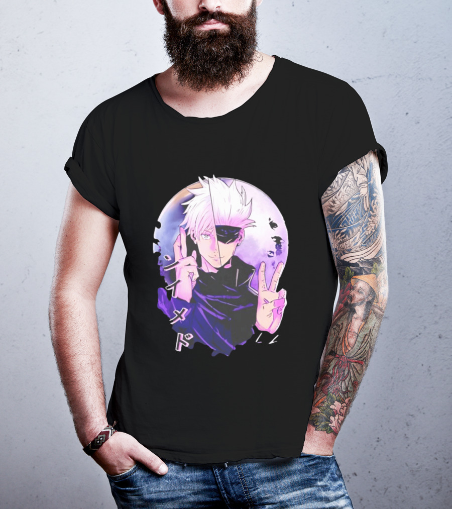 Gojo Satoru Jujutsu Kaisen Mystical Warrior Moon Anime Aesthetic T-Shirt