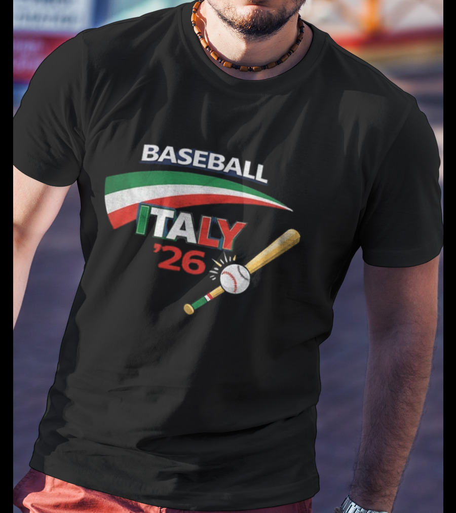Italy Baseball World Classic 2026 Baseball Network Gildan T-Shirt