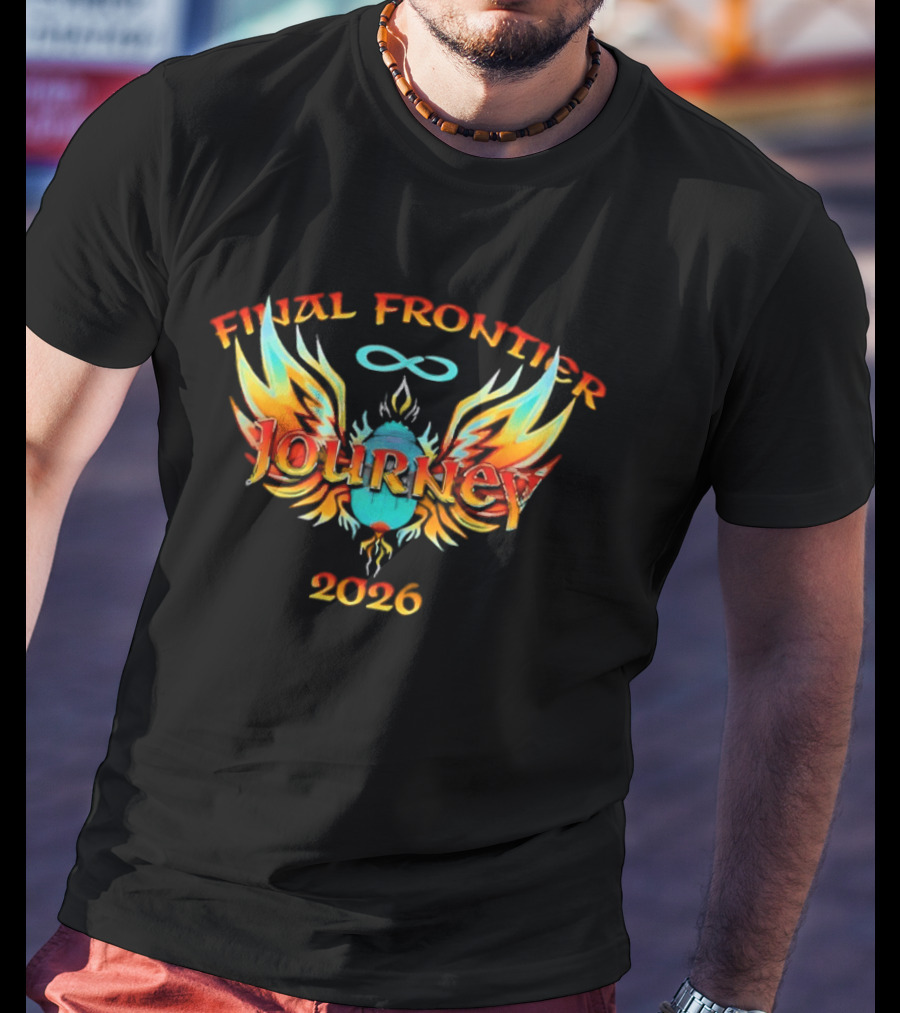 Journey Final Frontier 2026 Infinity Wings Flame T-Shirt