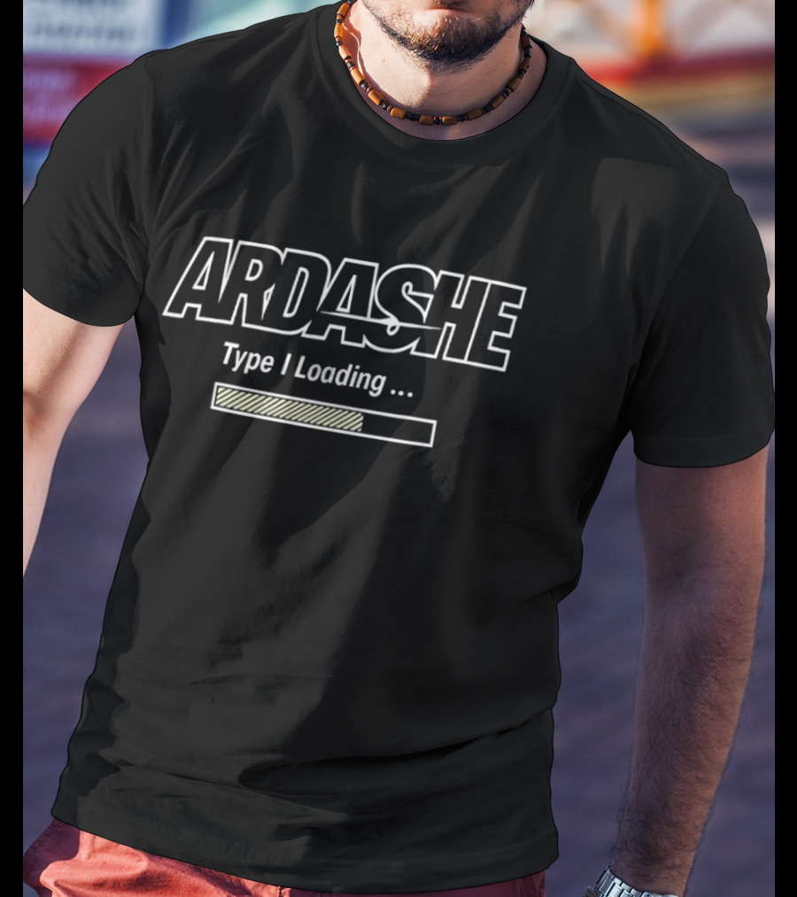 ARdashe Type I Loading Iconic Progress Bar T-Shirt