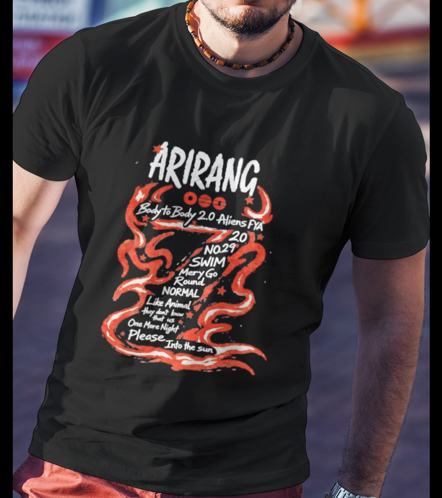 Arirang Body To Body 2.0 Aliens PX Swim Merry Go Round Normal Night T-Shirt