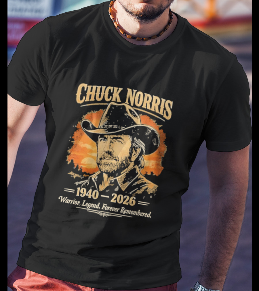 Chuck Norris 1940 2026 Warrior Legend Forever Remembered T-Shirt